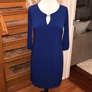 Blue Donna Rocco Keyhole Dress.  Size 8